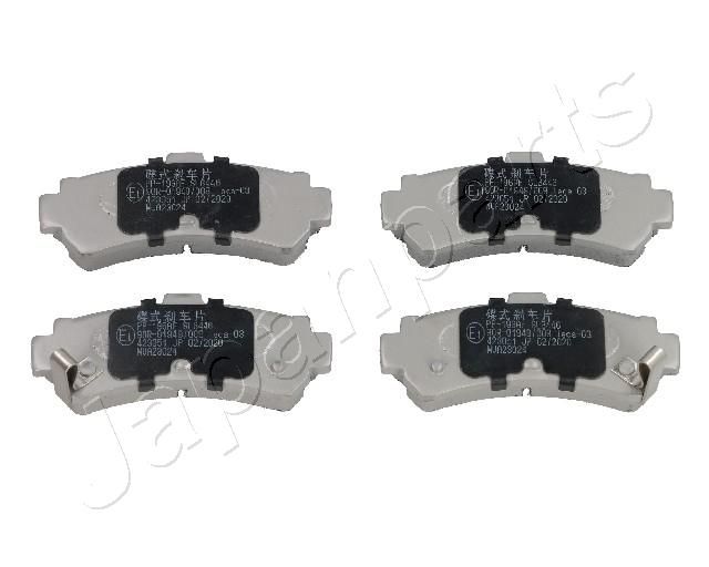 Zestaw klocków hamulcowych, hamulce tarczowe JAPANPARTS PP-196AF
