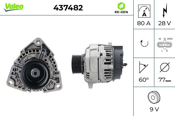 Alternator VALEO 437482