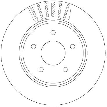 Tarcza hamulcowa TRW DF6789