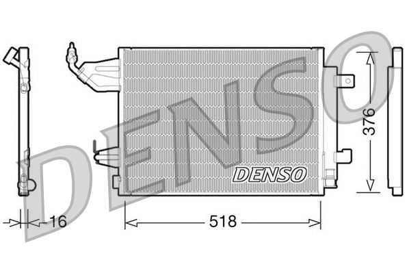 Skraplacz, klimatyzacja DENSO DCN16001