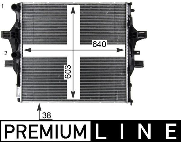 Chłodnica, układ chłodzenia silnika MAHLE cr 2088 000p