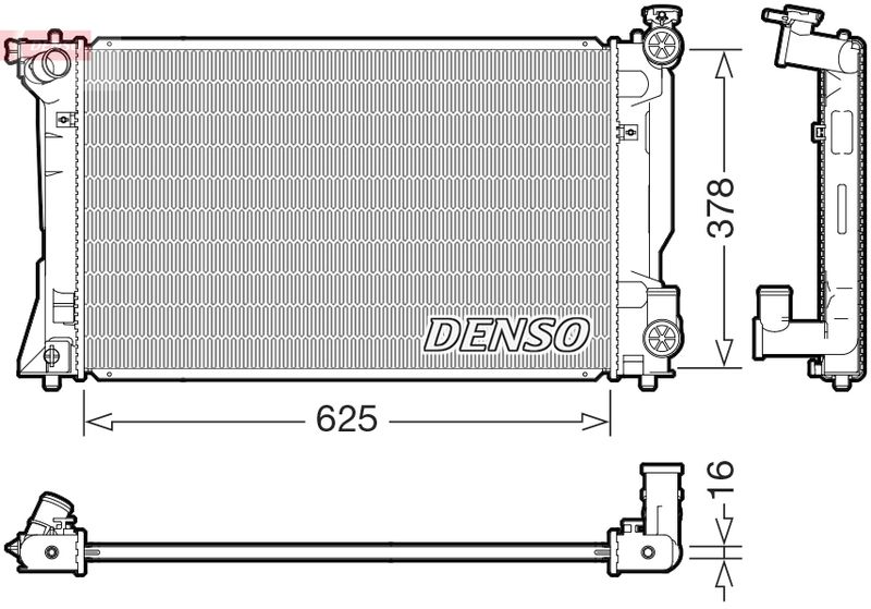 Chłodnica, układ chłodzenia silnika DENSO DRM50118