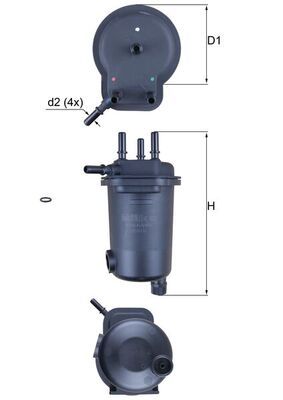 Filtr paliwa MAHLE KL600D