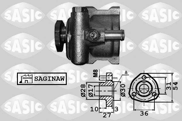 Pompa hydrauliczna, układ kierowniczy SASIC 7076029