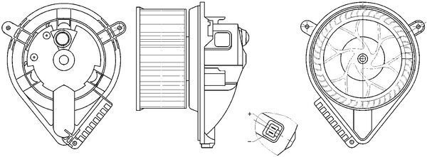 Wentylator wewnętrzny MAHLE AB272000S