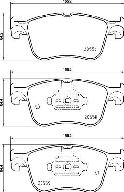 Zestaw klocków hamulcowych, hamulce tarczowe BREMBO P 24 234