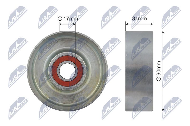 Rolka napinacza, pasek klinowy wielorowkowy NTY RNK-FR-031