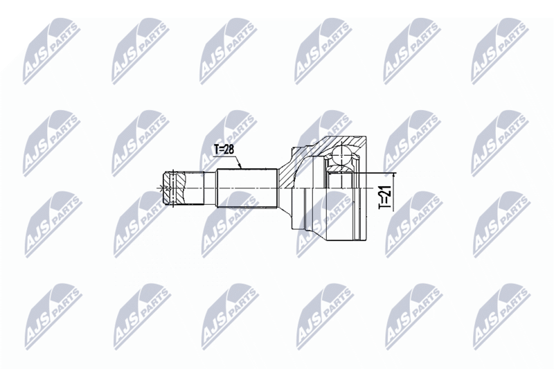 Zestaw przegubu, wał napędowy NTY NPZ-CT-023