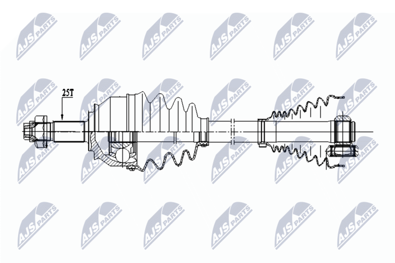 Wał napędowy NTY NPW-FT-033