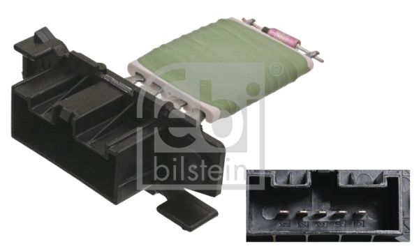 Opornik, wentylator wewnętrzny FEBI BILSTEIN 100043