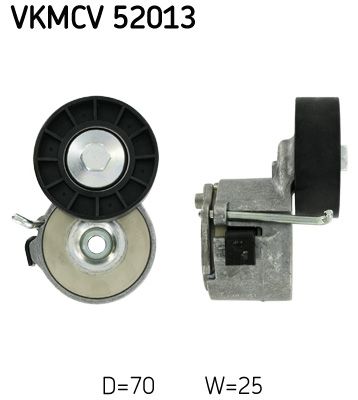 Rolka napinacza, pasek klinowy wielorowkowy SKF VKMCV 52013
