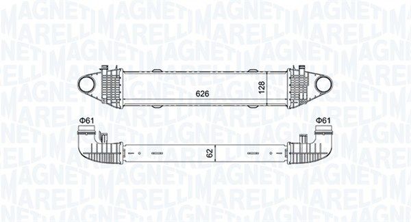 Chłodnica powietrza doładowującego MAGNETI MARELLI 351319204520