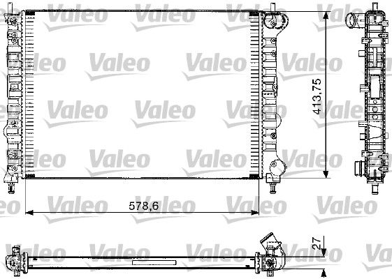 Chłodnica, układ chłodzenia silnika VALEO 732582