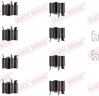 Zestaw akcesoriów, klocki hamulcowe QUICK BRAKE 109-1244