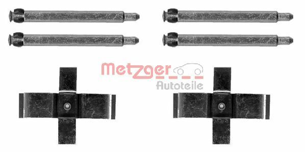 Zestaw akcesoriów, klocki hamulcowe METZGER 109-1713