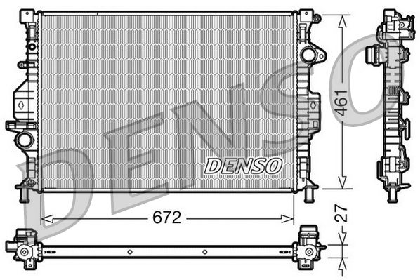 Chłodnica, układ chłodzenia silnika DENSO DRM10069