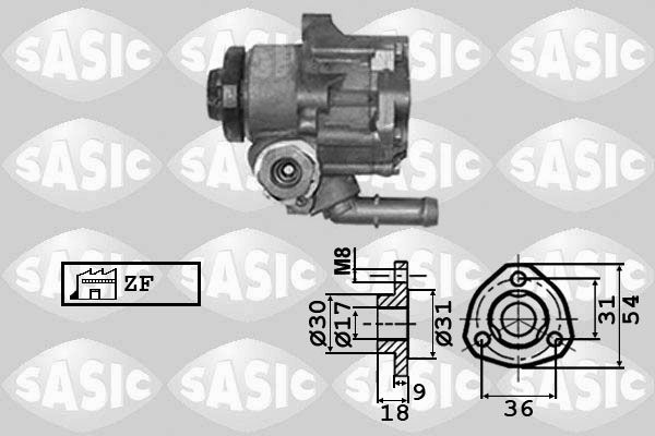 Pompa hydrauliczna, układ kierowniczy SASIC 7076024