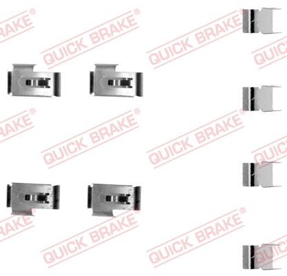 Zestaw akcesoriów, klocki hamulcowe QUICK BRAKE 109-1198