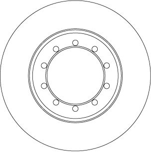 Tarcza hamulcowa TRW DF6711