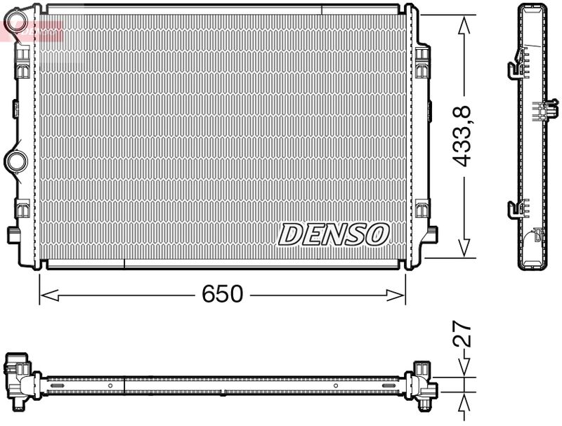 Chłodnica, układ chłodzenia silnika DENSO DRM02044