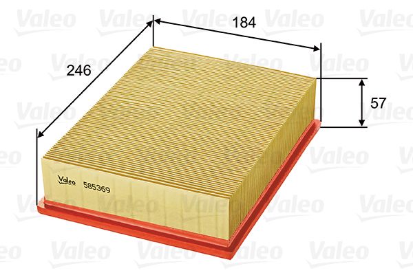 Filtr powietrza VALEO 585369
