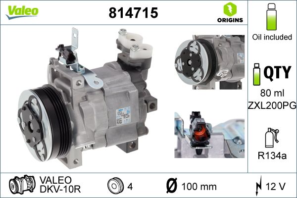Sprężarka, klimatyzacja VALEO 814715