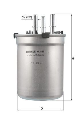 Filtr paliwa KNECHT KL 838