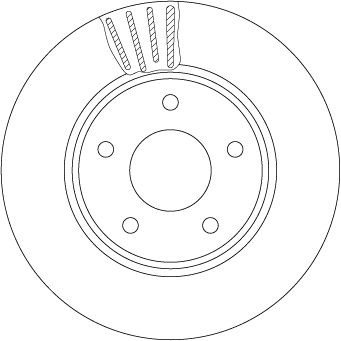 Tarcza hamulcowa TRW DF6754