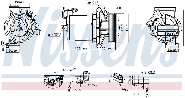 Sprężarka, klimatyzacja NISSENS 890172