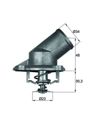 Termostat, płyn chłodzący MAHLE TI22492