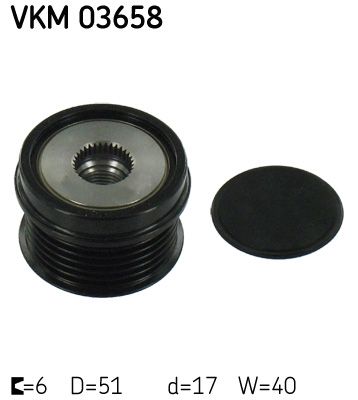 Alternator - sprzęgło jednokierunkowe SKF vkm 03658