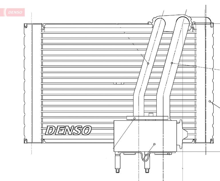 Parownik, instalacja klimatyzacji DENSO DEV07005