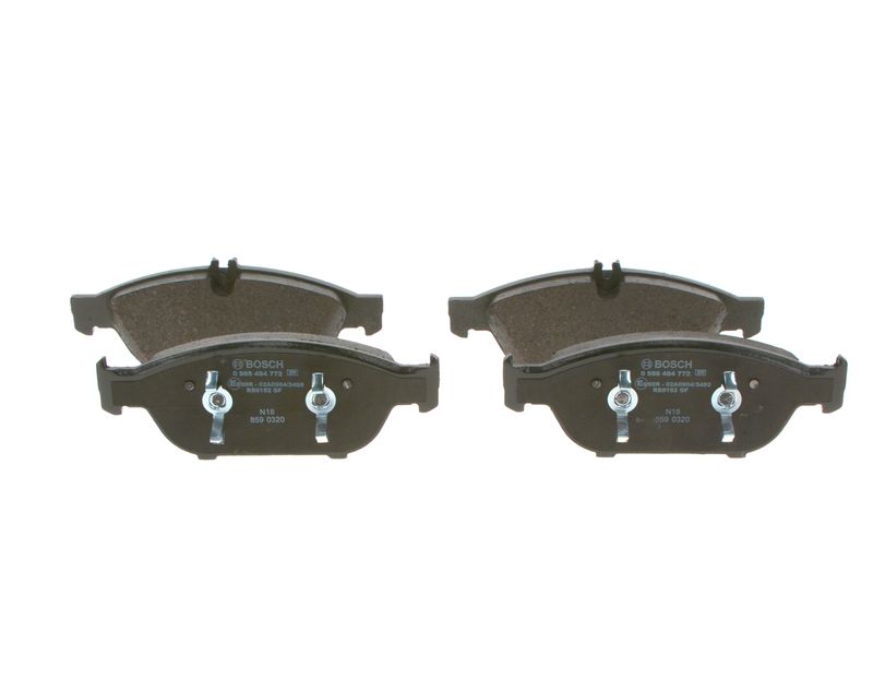 Zestaw klocków hamulcowych, hamulce tarczowe BOSCH 0 986 494 772