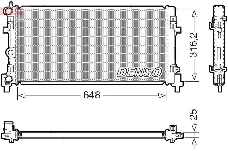 Chłodnica, układ chłodzenia silnika DENSO DRM02045