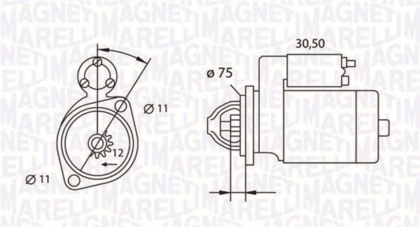 Rozrusznik MAGNETI MARELLI 063523627010