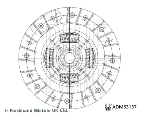 Tarcza sprzęgła BLUE PRINT ADM53137