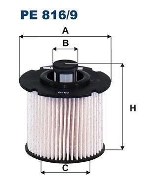 Filtr paliwa FILTRON pe 816/9
