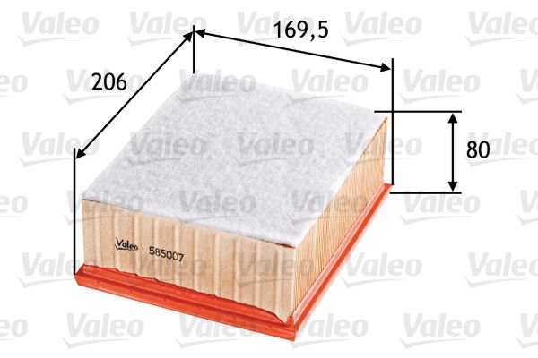 Filtr powietrza VALEO 585007