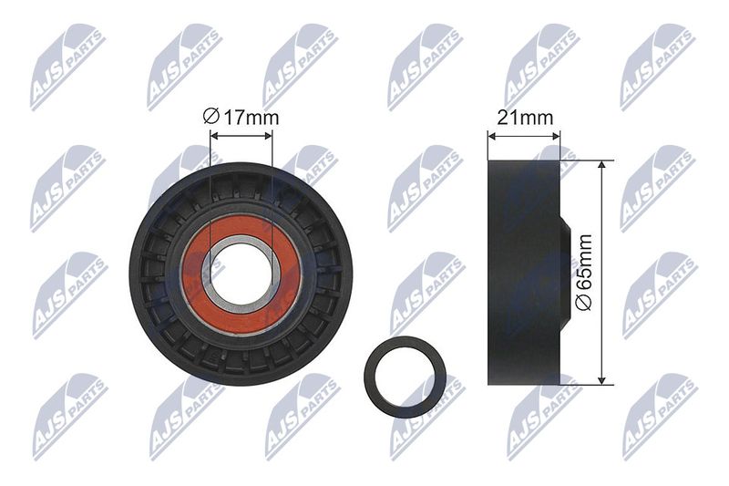 Rolka napinacza, pasek klinowy wielorowkowy NTY RNK-FR-014