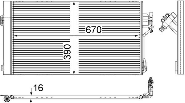Skraplacz, klimatyzacja MAHLE AC761000S