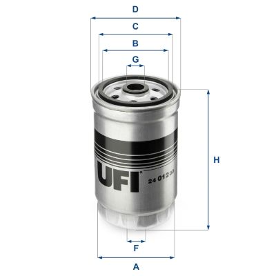 Filtr paliwa UFI 24.012.00