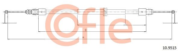 Cięgło, hamulec postojowy COFLE 10.9515
