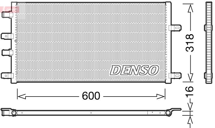 Chłodnica, układ chłodzenia silnika DENSO DRM12011