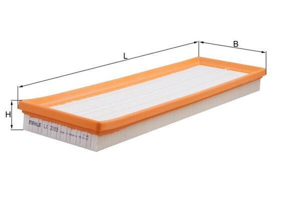 Filtr powietrza KNECHT LX 2093