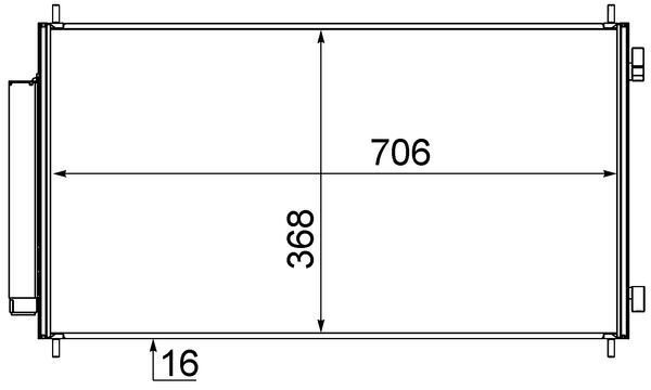 Skraplacz, klimatyzacja MAHLE ac 719 000s