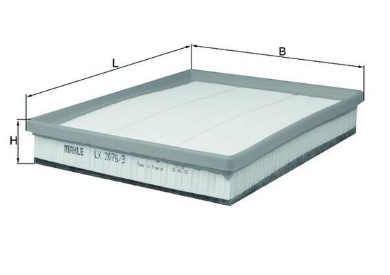 Filtr powietrza KNECHT LX 2076/3