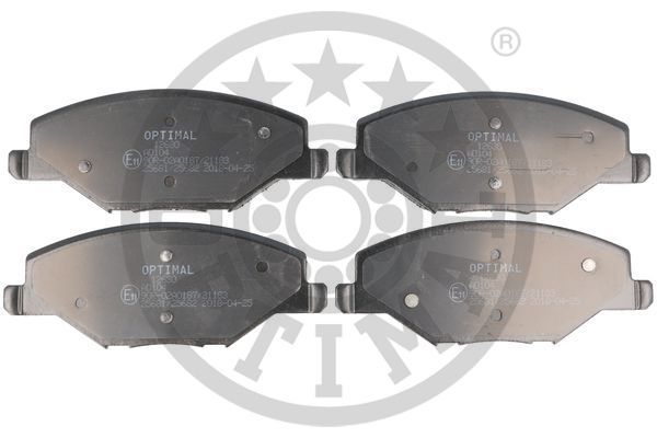 Zestaw klocków hamulcowych, hamulce tarczowe OPTIMAL BP-12630