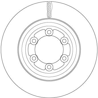 Tarcza hamulcowa TRW DF6736S