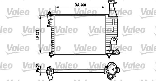 Chłodnica, układ chłodzenia silnika VALEO 732564