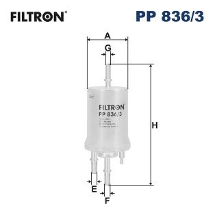 Filtr paliwa FILTRON pp 836/3